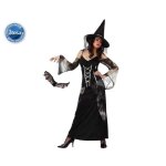 Déguisement sorcière femme - atosa - noir et blanc - fibre synthétique Déguisement sorcière femme - atosa - noir et blanc - fibre synthétique