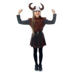 D�guisement - ptit clown - d�guisement viking fille - marron - 10 - 12 ans - polyester
