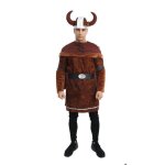 D�guisement viking - ptit clown - marron - casque tunique ceinture - adulte - confortable
