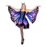 D�guisement - widmann - costume de papillon bleu - femme - tutu - ailes incluses