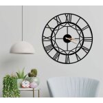 Horloge murale - dekory - grande etoile - mtal - 90 cm - effet 3d