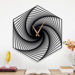 Dekory horloge murale spirale héxagone 60 cm Dekory horloge murale spirale héxagone 60 cm
