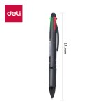 Deli 4 en 1 stylo  bille 0. 7mm couleur stylos  bille bleu noir rouge vert stylo dcriture cole bureau ...