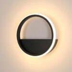 Delipop applique murale led ? 12w 3000k ? noir ? 20x20x5. 5 cm