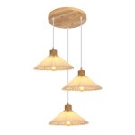 Delipop suspension style naturel en bois conique - design minimaliste - adapte  la cuisine - salle ...