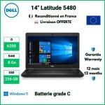 Dell latitude 5480 i5 - 6200 8 go 256 ssd windows 11 pro - batterie grade c
