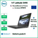 Dell latitude 5490 i5 - 8250 8 go ddr4 256 ssd windows 11 pro - batterie grade b
