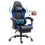 Delman fauteuil gamer noir avec massage 2 points ? dossier inclinable repose - pieds design racing et ... Delman fauteuil gamer noir avec massage 2 points ? dossier inclinable repose - pieds design racing et ...