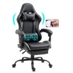 Delman fauteuil gamer noir avec massage 2 points ? dossier inclinable repose - pieds design racing et ... Delman fauteuil gamer noir avec massage 2 points ? dossier inclinable repose - pieds design racing et ...