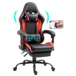 Delman fauteuil gamer noir avec massage 2 points ? dossier inclinable repose - pieds design racing et ... Delman fauteuil gamer noir avec massage 2 points ? dossier inclinable repose - pieds design racing et ...
