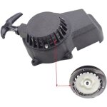 D�marreur en aluminium p�dales de d�marrage et pi�ces noir facile � tirer � rivet remplacement pour 47cc ...