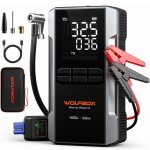 Dmarreur voiture 4000a avec compresseur d?air wolfbox 4000a 12v booster batterie 65w cran led 10l essence ...