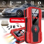 Dmarreur de voiture 99900 mah chargeur 12 v batterie externe chargeur usb