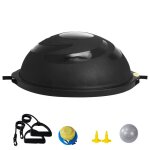 Demi - ballon dexercice - duoku - ballon dquilibre 26 po - capacit 680 kg - noir - avec bandes de rsistance ...