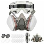 Demi - masque respiratoire réutilisable 6200 masque à gaz protection respiratoire avec lunettes de sécurité ... Demi - masque respiratoire réutilisable 6200 masque à gaz protection respiratoire avec lunettes de sécurité ...