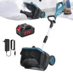 Deneigeuse �lectrique largeur utile 12 pouces - 1000w fraise � neige sans fil - 1 batterie 3000mah + ...