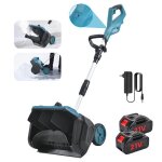 D�neigeuse �lectrique sans fil - 1000w souffleuse � neige �lectrique sans fil - 2 batterie 3000mah + ...