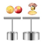 D�noyauteur de pomme - multifonction - acier inoxydable - poign�es ergonomiques - couleur blanche - durable ...