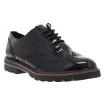 Derbies femme marco tozzi noir et  lacets