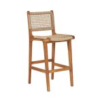 Derby tabouret de comptoir teck polyrattan.