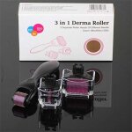 Dermaroller  micro - aiguilles en titane soin du visage anti - rides anti - chute de cheveux anti - ...