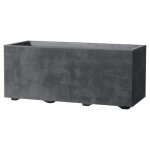 Deroma jardini�re muret millennium r - 59x25 x h25 cm - anthracite - a r�serve deau