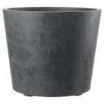 Deroma pot de fleurs vase millennium r - 59 x h495 cm - anthracite - a r�serve deau - roulettes