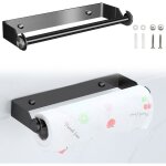 D�rouleur essuie - tout mural - vetobiol - acier inoxydable - 28 cm - noir - antirouille - imperm�able ...