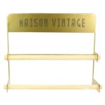 Dérouleur mural maison vintage à double rouleaux - doré - l 35. 5 x h 28. 3 x p 9. 5 cm Dérouleur mural maison vintage à double rouleaux - doré - l 35. 5 x h 28. 3 x p 9. 5 cm