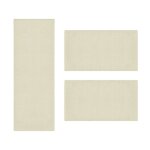 Descente de lit dynasty cr�me 1 tapis 67 x 330 cm + 2 tapis 67 x 130 cm