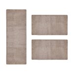 Descente de lit sundae beige 69 1 tapis 80 x 300 cm + 2 tapis 80 x 150 cm