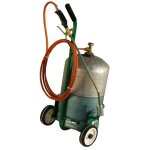 Dsherbeur thermique polyflampro - chariot roues dia. 150mm - 1400c - propane