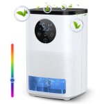 D�shumidificateur dair 1600ml - anti moisissure portable avec d�givrage minuterie lumi�re - pour maison ...