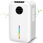 D�shumidificateurs d?air 2500ml anti moisissure silencieux avec led 7 color�es minuterie arr�t automatique ...