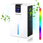 Dshumidificateur d?air 2800ml lectrique scheur  semi - conducteur double c?ur ultra silencieux led ...