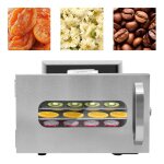 Dshydrateur alimentaire 6 tages en acier inoxydable sche - fruits maison