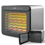 Dshydrateur alimentaire - relax4life - 7 plateaux en acier inoxydable - temprature rglable 30c - ...