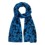 Desigual charpe bleu noir pour femme - accessories fabric long scarf navy 287166