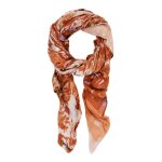 Desigual charpe terracotta marron pour femme - corduroy rectangle foulard terracota 320992