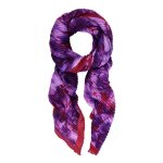 Desigual �charpe violet lilas pour femme - alina rectangle foulard cereza 323283
