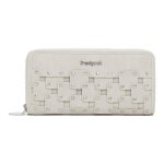 Desigual porte - monnaie beige pour femme - new patch fiona long wallet piedra 315852