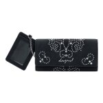 Desigual porte - monnaie noir pour femme - poker face mone mariona long wallet 321073