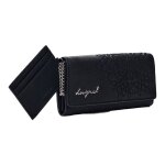 Desigual porte - monnaie noir pour femme - sierra mone mariona long wallet 315838