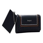 Desigual porte - monnaie noir pour femme - trama mariona long wallet 300198