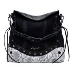 Desigual sac � dos de loisirs noir pour femme - jersey 2. 0 snake patch mini backpack 321020