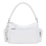 Sac à épaule bandoulière - desigual - half banana handbag - blanc - 100% polyuréthane - 27x17x13 cm Sac à épaule bandoulière - desigual - half banana handbag - blanc - 100% polyuréthane - 27x17x13 cm