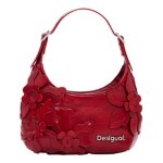 Desigual reprise red valentine haiti - sac � main rouge carmine 22x11x8 cm bandouli�re et poign�e amovibles ...