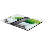 Planche � d�couper en verre tremp� - vilde - 60x52 cm - antid�rapant - r�sistant jusqu� 150�c