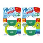 Désodorisant pour frigo - sans parfum - 2 pièces - croc odor - lot de 4 pièces Désodorisant pour frigo - sans parfum - 2 pièces - croc odor - lot de 4 pièces