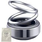 Dsodorisant de voiture - argent - diffuseur solaire - parfum naturel - multifonction - compact